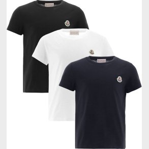 Moncler T-shirt - 3-pak - Hvid/Sort/Navy