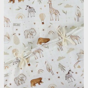 N�rgaard Madsens Senget�j - Baby - Beige m. Striber/Zoodyr