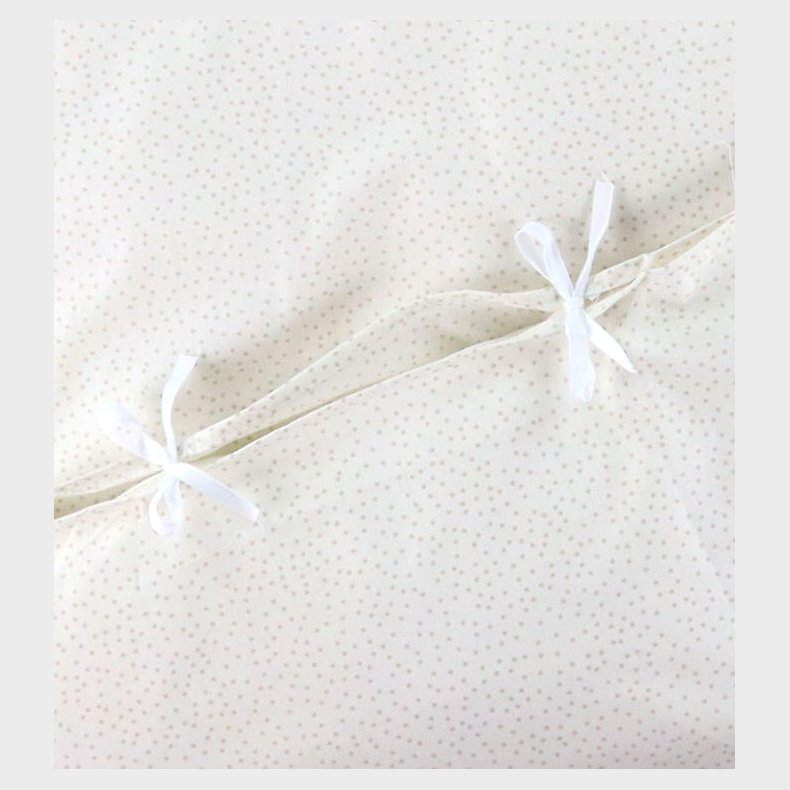 Nrgaard Madsens Sengetj - Junior - Off White m. Beige Prikker