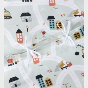 Nrgaard Madsens Sengetj - Junior - Lys Gr m. Veje/Stopskilte