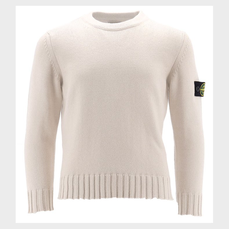 Stone Island Bluse - Uld - Natural White