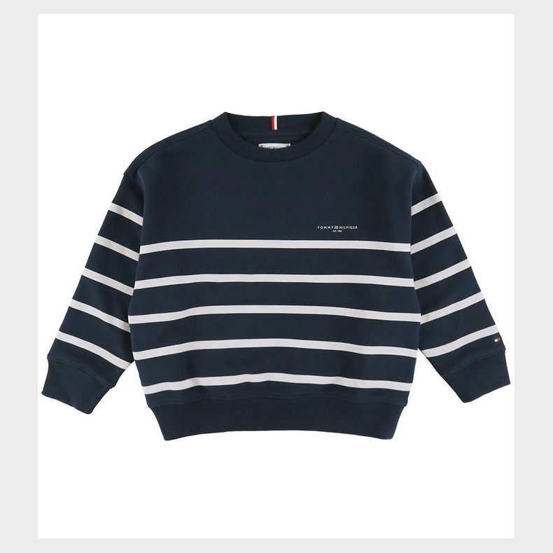 Tommy Hilfiger Sweatshirt - Mini Corp - Dark Night Navy Stripe