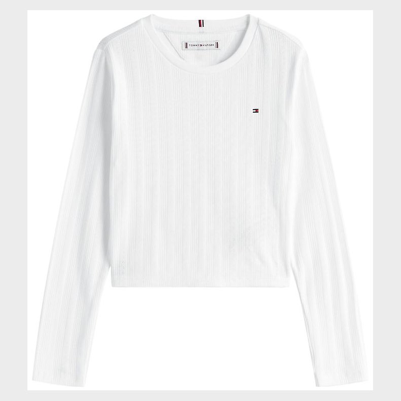 Tommy Hilfiger Bluse - Pointelle - White