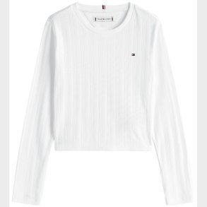 Tommy Hilfiger Bluse - Pointelle - White