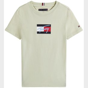 Tommy Hilfiger T-shirt - Script Flag - Misty Sage Green