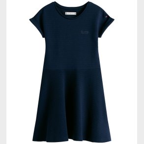 Tommy Hilfiger Kjole - Spacer Interlock - Dark Night Navy
