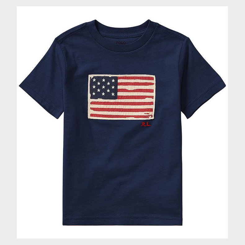 Polo Ralph Lauren T-shirt - Navy m. Flag