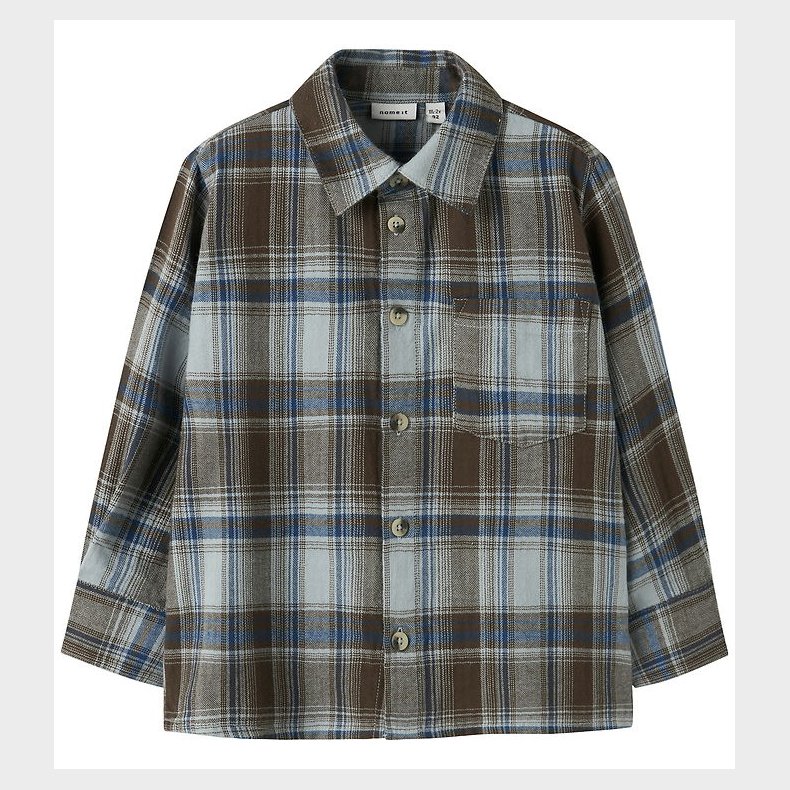 Name It Skjorte - NmmLars - Turkish Coffee