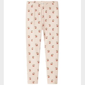 Lil' Aterlier Leggings - Rib - NmfFlavo - Silver Peony/Cherry