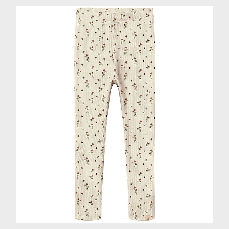 Lil' Aterlier Leggings - Rib - NmfLavo - Turtledove/Clover