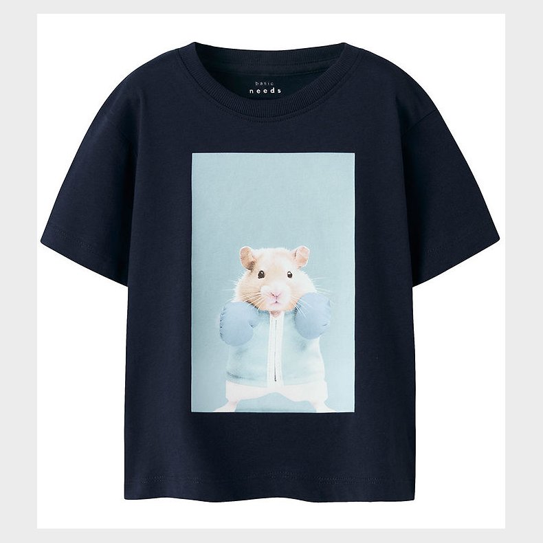 Name It T-shirt - NmmVoto - Navy Blue/Boxing Hamster