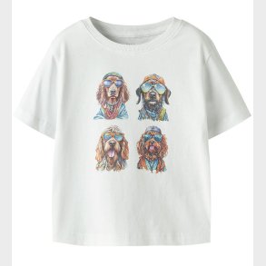 Name It T-shirt - NmmVoto - Bright White/4 Dogs