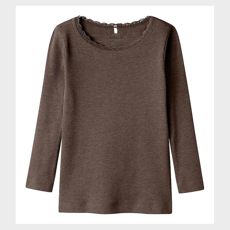 Name It Bluse - Noos - Rib - NmfKab - Delicioso Melange