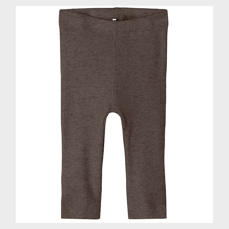 Name It Leggings - Noos - Rib - NbnKab - Delicioso Melange