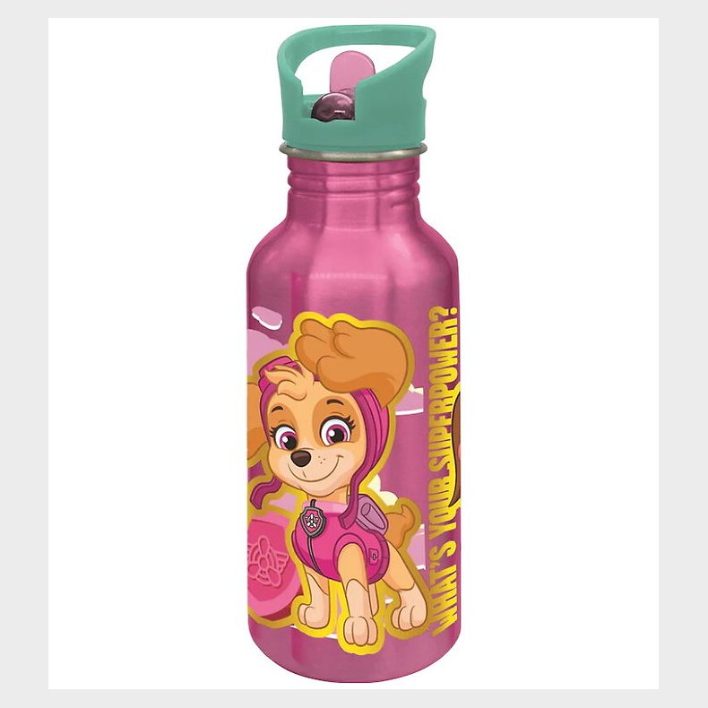 Paw Patrol Drikkedunk - PAW GRIL - 545 ml - Aluminum - Pink