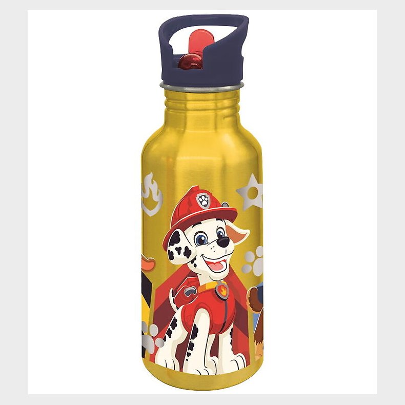 Paw Patrol Drikkedunk - 545 ml - Aluminum - Gul/Bl