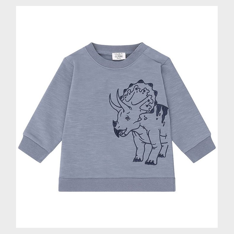 Hust and Claire Bluse - Sofus Triceratops - Blue Flint