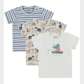 Hust and Claire T-shirt - Albert Dogs - 3-pak - Cement