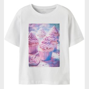 Name It T-shirt - NkfVotea - Bright White/Cupcake