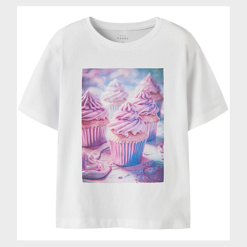 Name It T-shirt - NkfVotea - Bright White/Cupcake
