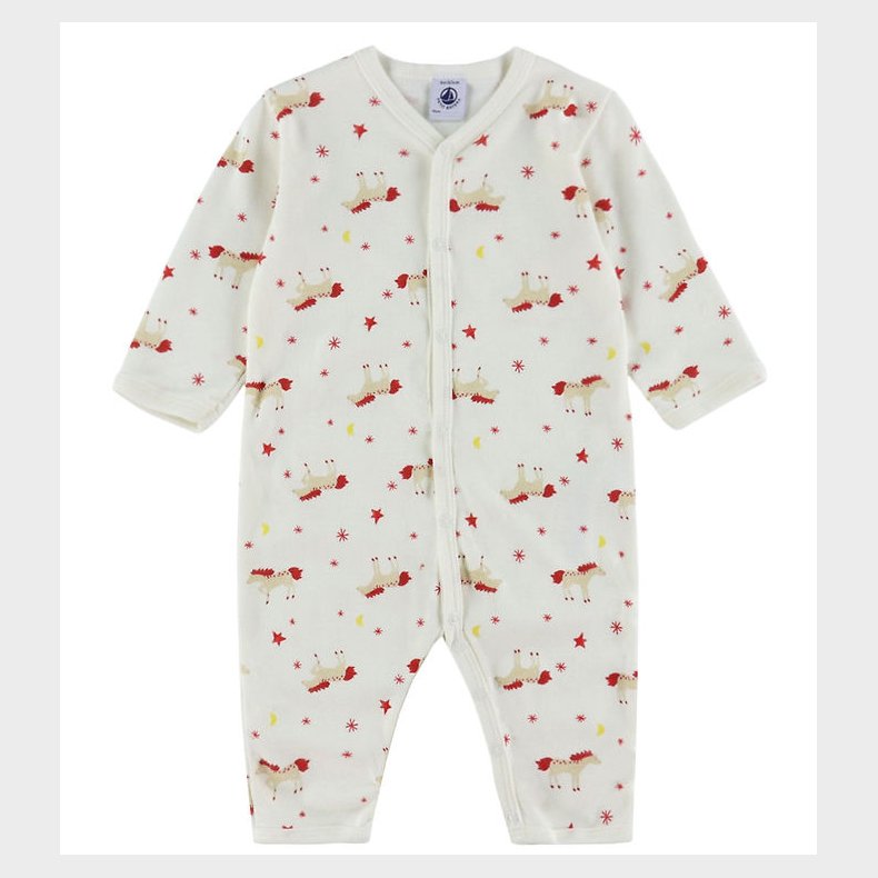 Petit Bateau Natdragt - Milk m. Stjerner og Heste
