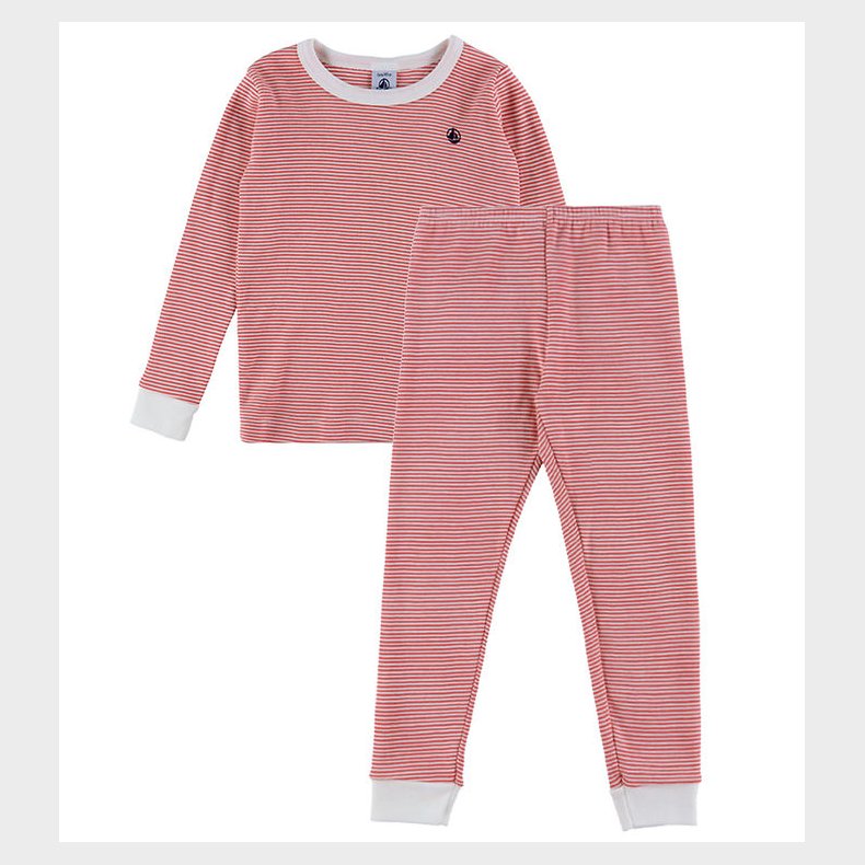 Petit Bateau Nattj - 2-Delt - Peonia/Marshmallow