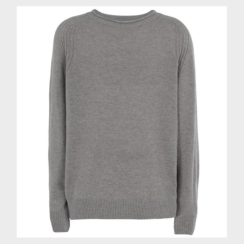 Emporio Armani Bluse - Strik - Uld - Light Grey Melange