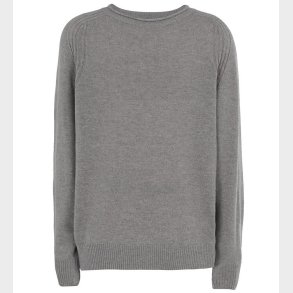 Emporio Armani Bluse - Strik - Uld - Light Grey Melange