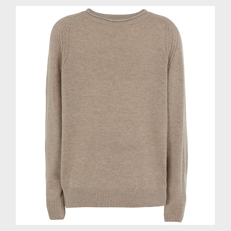 Emporio Armani Bluse - Strik - Uld - Beige Medio Melange