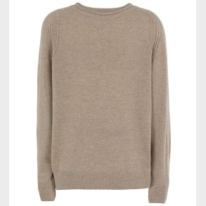 Emporio Armani Bluse - Viskose/Uld - Beigemeleret m. Bl