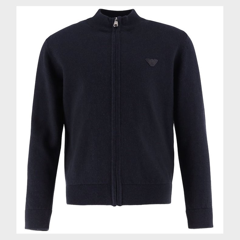 Emporio Armani Cardigan - Strik - Uld - Blue Navy