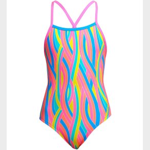 Funkita Badedragt - Strapped In One - UV50+ - Swirly Straws