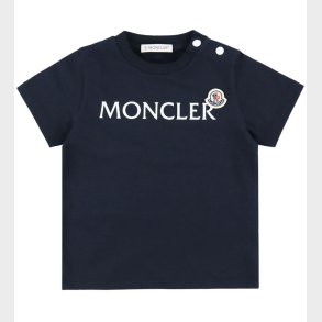 Moncler T-shirt - Navy m. Hvid