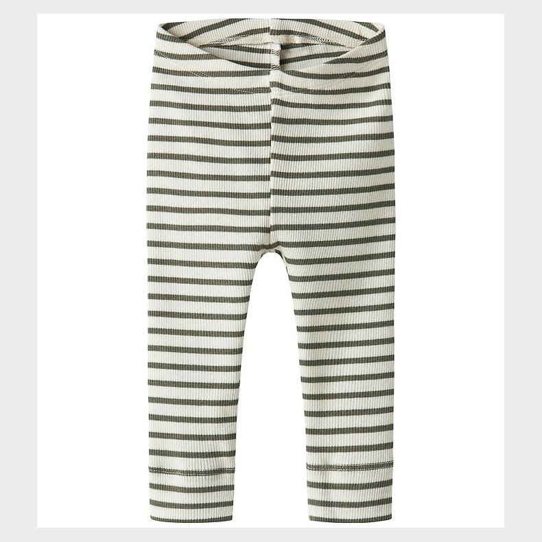 Name It Leggings - Rib - Noos - NbnBani - Dusty Olive