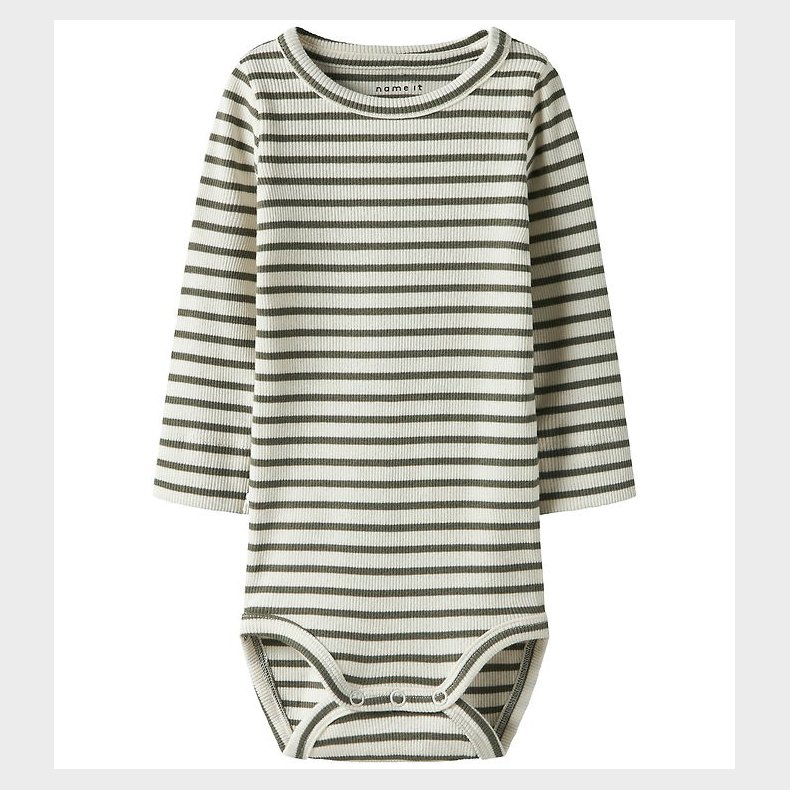 Name It Body l/ - Noos - Rib - NbnBani - Dusty Olive