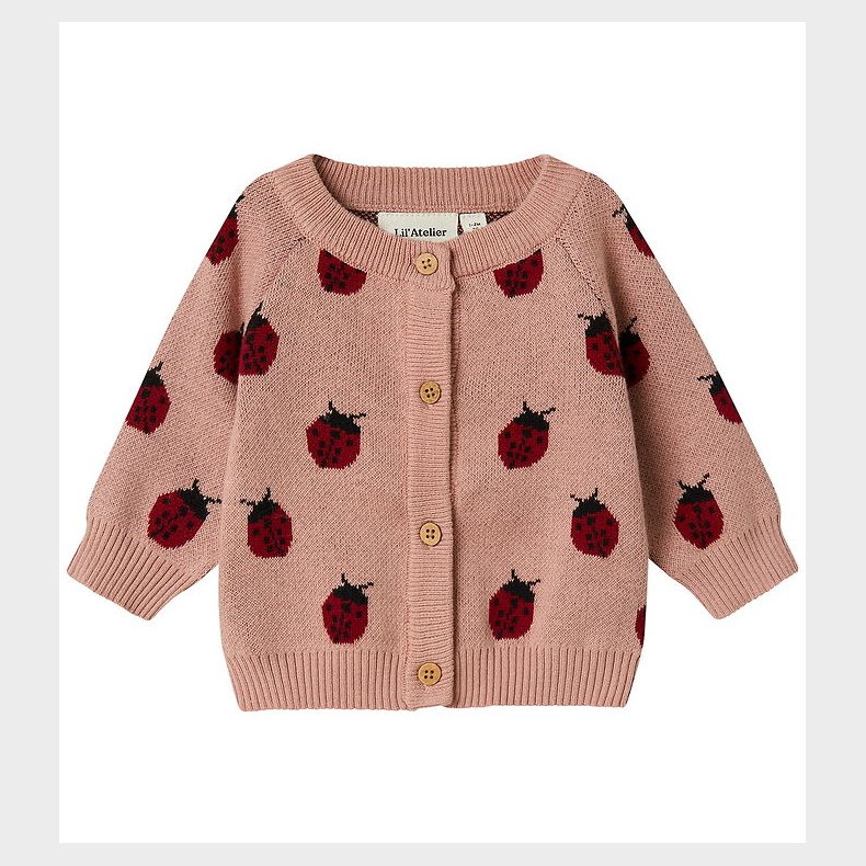 Lil Atelier Cardigan - Strik - NbfLulio - Misty Rose