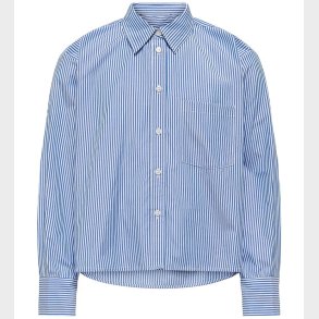 Kids Only Skjorte - KogEma - Bright White/Mazarine Blue