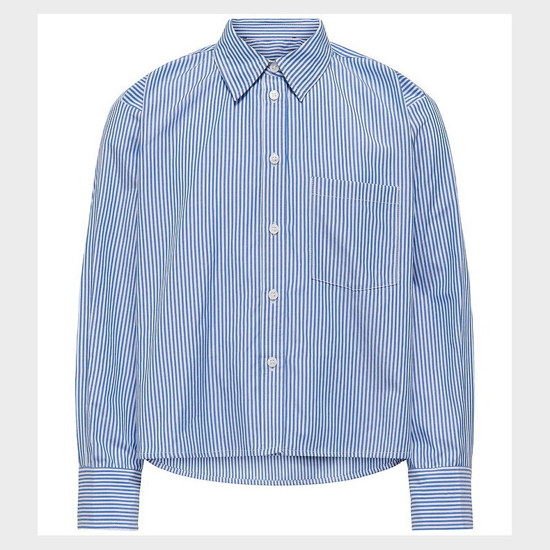 Kids Only Skjorte - KogEma - Bright White/Mazarine Blue