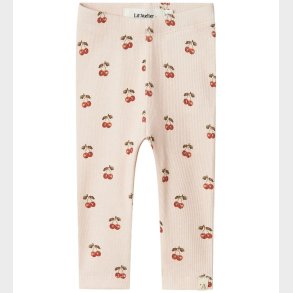 Lil Atelier Legging - Rib - Noos - NbfLavo - Silver Peony m. Kir