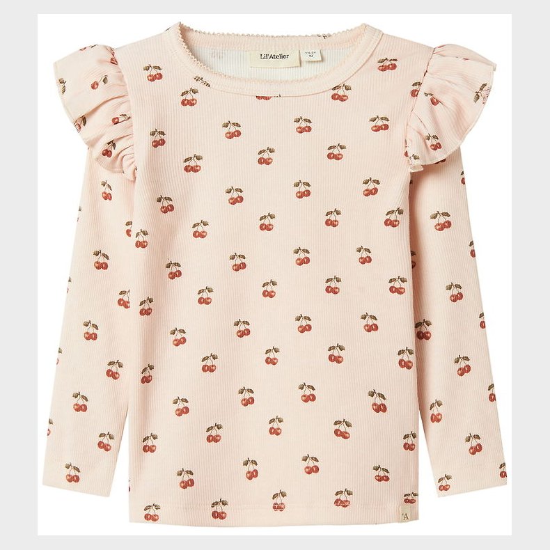 Lil Atelier Bluse - Rib - NmfLavo - Silver Peony