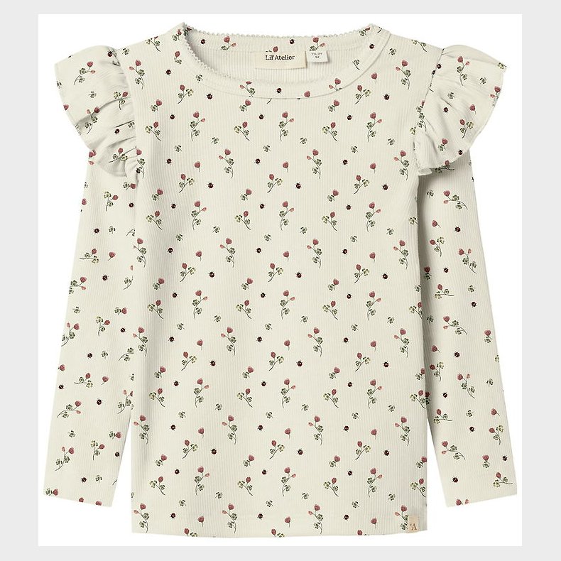 Lil Atelier Bluse - Rib - NmfLavo - Turtledove