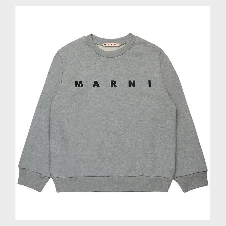 Marni Sweatshirt - Cool Grey Melange m. Sort