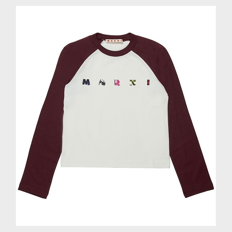Marni Bluse - Berry Jam/Hvid