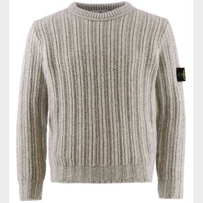 Stone Island Bluse - Strik - Uld - Melange Grey