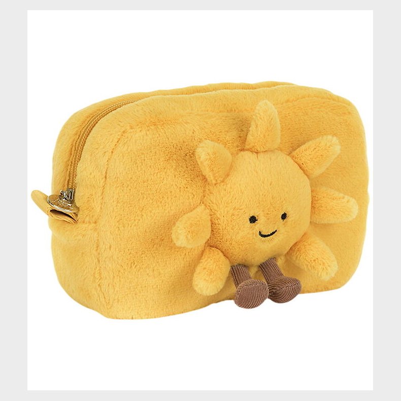 Jellycat taske - 19x13 cm - Amuseables Sun Pouch - Gul