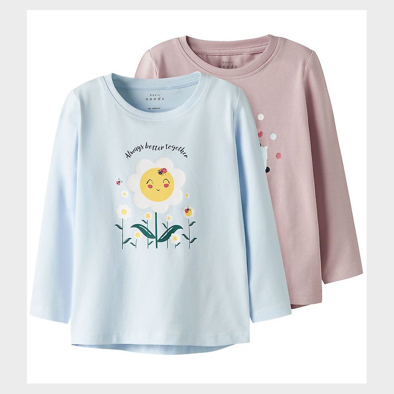 Name It Bluse - NmfVix - 2-pak - Burnished Lilac/Country Air/Flo