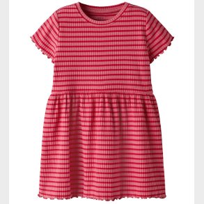 Name It Kjole - Rib - Nmfvemma - Rapture Rose/Jalapeno