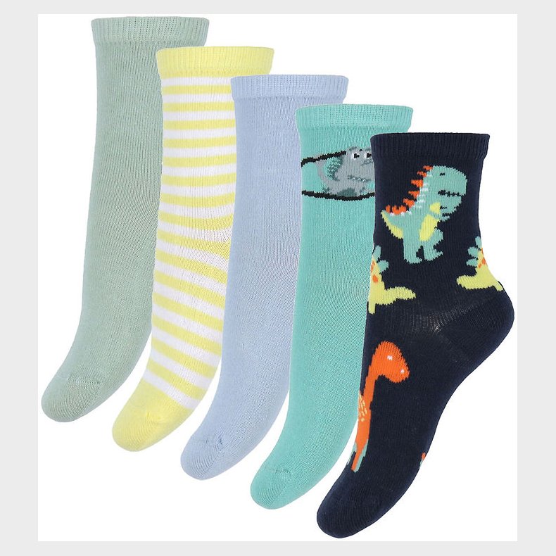 Name It Strmper - 5-Pak - NmmVagn - Creme De Menthe