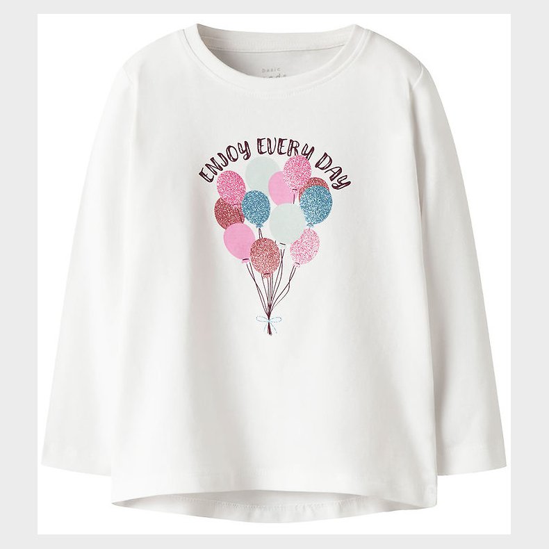 Name It Bluse - NmfVix - Bright White/Balloons