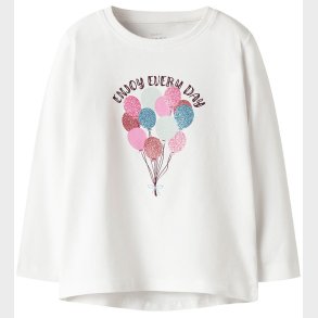 Name It Bluse - NmfVix - Bright White/Balloons